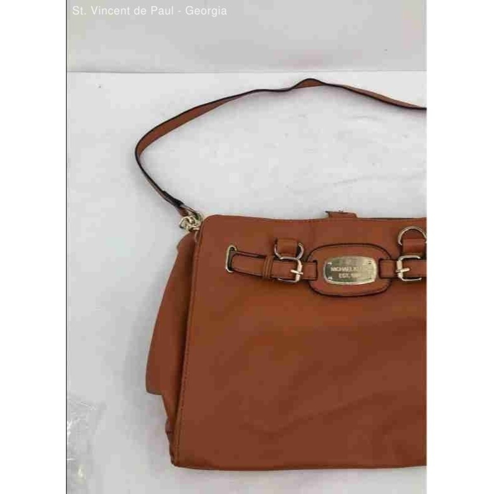 Michael Kors Hamilton Medium East West Satchel Bag in Burnt Orange Great Cond. - Picture 3 of 10
